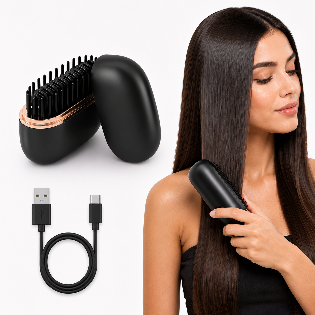Mini Plancha Alisadora Portátil | Belleza Sin Cables